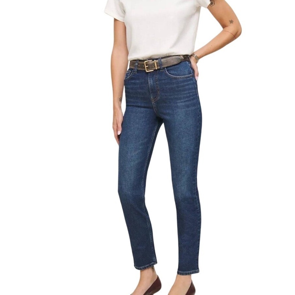 Reformation Ezra Stretch High Rise Straight‎ Jeans Size 26